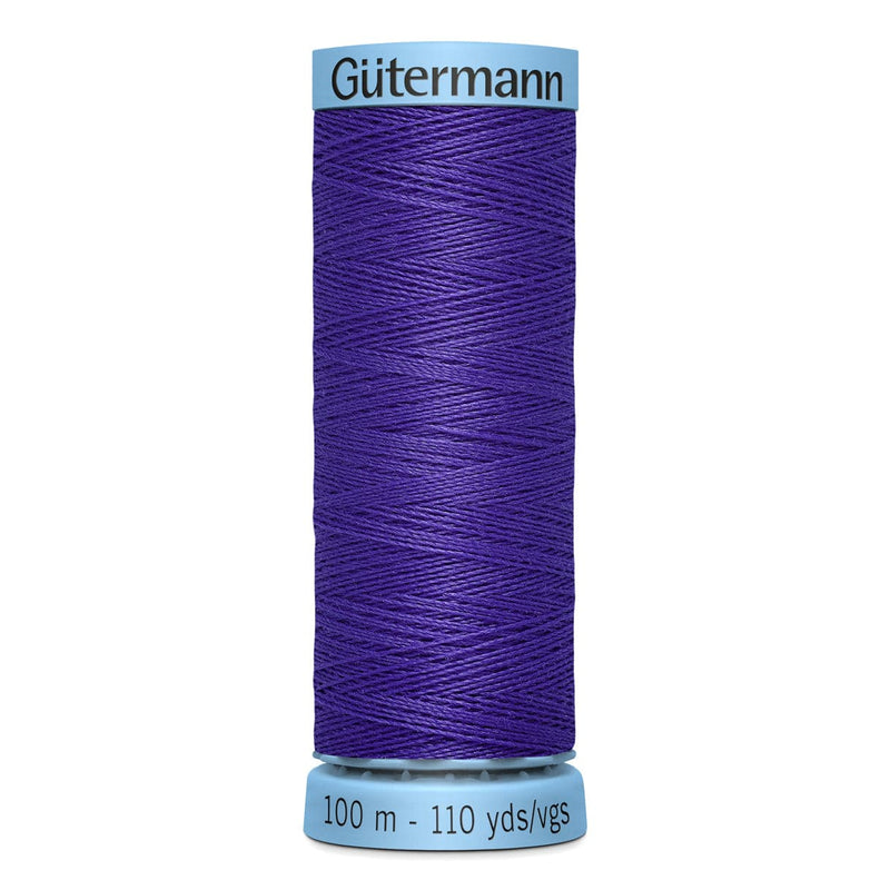 Dark Slate Blue Gutermann Silk S 303 Sewing Thread 100mt - 810 - Purple Sewing Threads