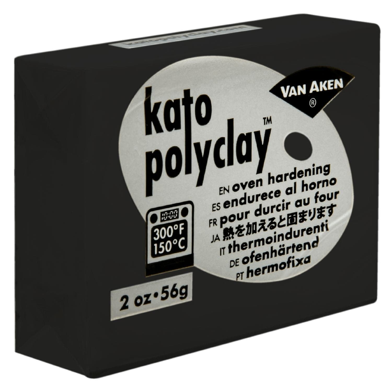 Image of Kato Oven Baked Polymer Clay Polyclay-Black 56g