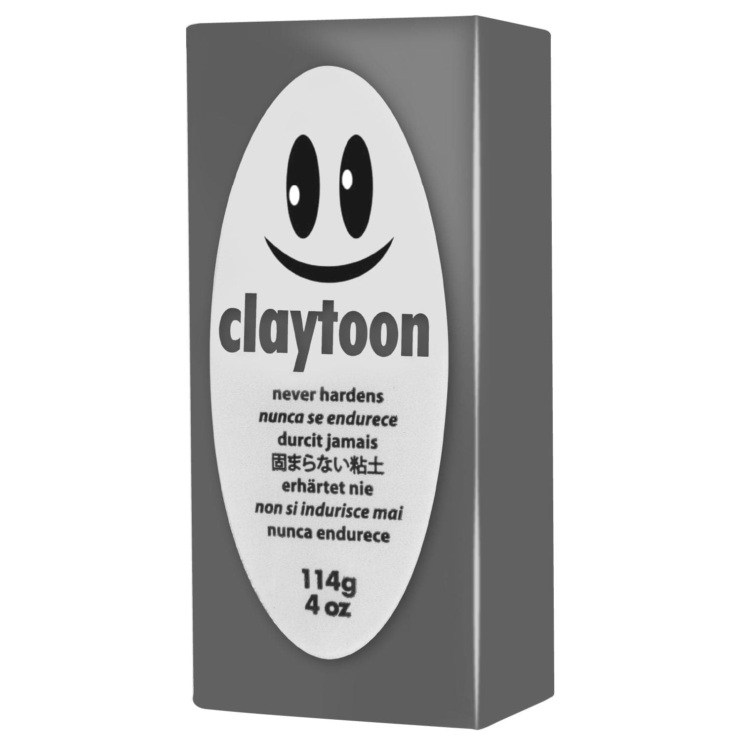 Image of Claytoons Non-Hardening Modelling Clay 112g Silver Gray