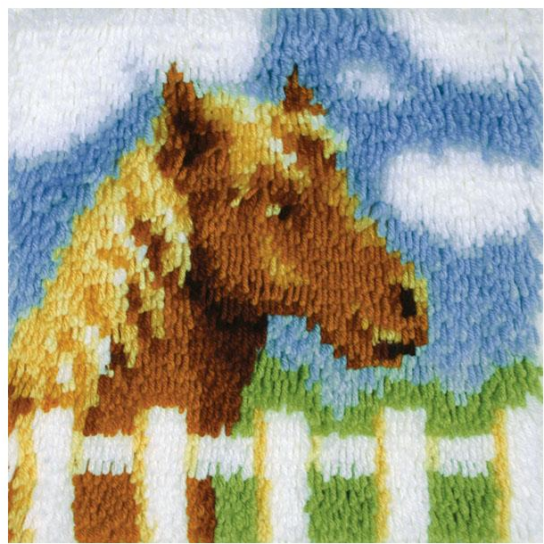 Image of Wonderart Latch Hook Kit 30x30cm Pony