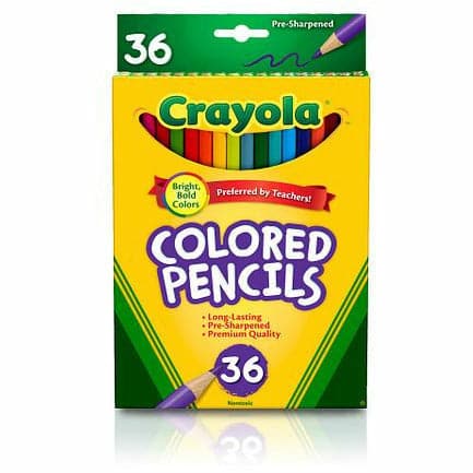 Image of Crayola 36 Full Size Colored Pencils