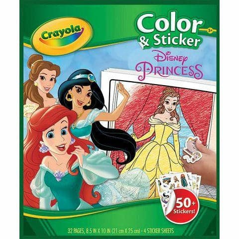 Image of Crayola Color & Sticker Book: Disney Princess