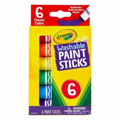 Image of Crayola 6ct Washable Paint Sticks