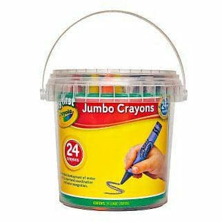 Image of Crayola 24 My First™ Crayons in storage tub