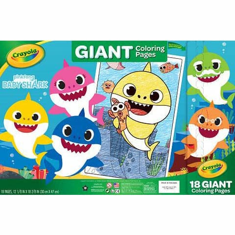 Image of Crayola Giant Coloring Pages - Baby Shark