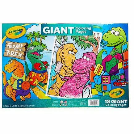 Image of Crayola Giant Coloring Pages - The Trouble with T-Rex