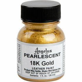 Angelus Pearlescent Acrylic Paint 18K Gold #455 29Ml Use On Leather, V