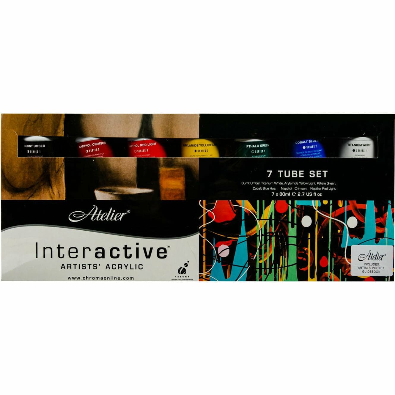 Image of Atelier Artist Acrylic Interactive 7x80ml Set