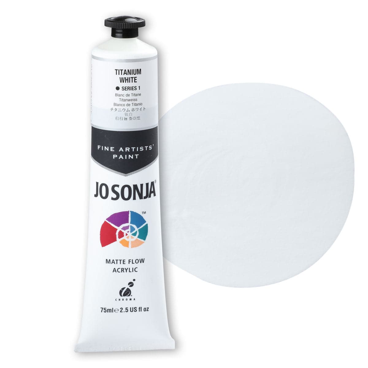 Image of Jo Sonja Acrylic Colour Paint Series 1 75mL Titanium White