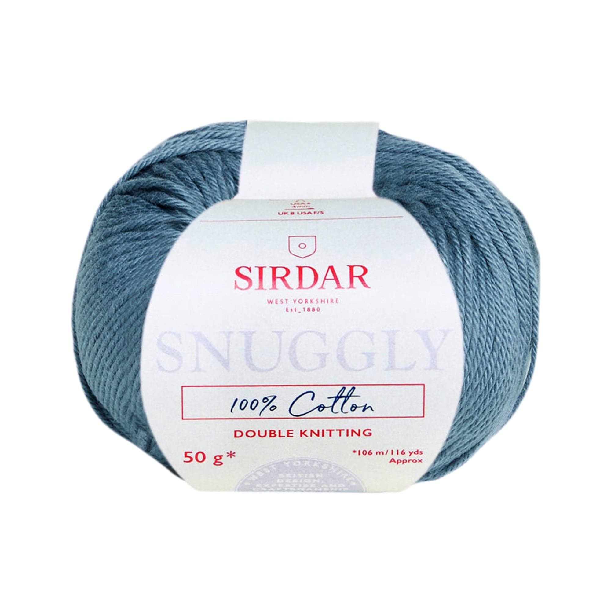 Image of Sirdar Yarn Snuggly 100% Cotton 50g 10Pk - 0750 Smokey Blue