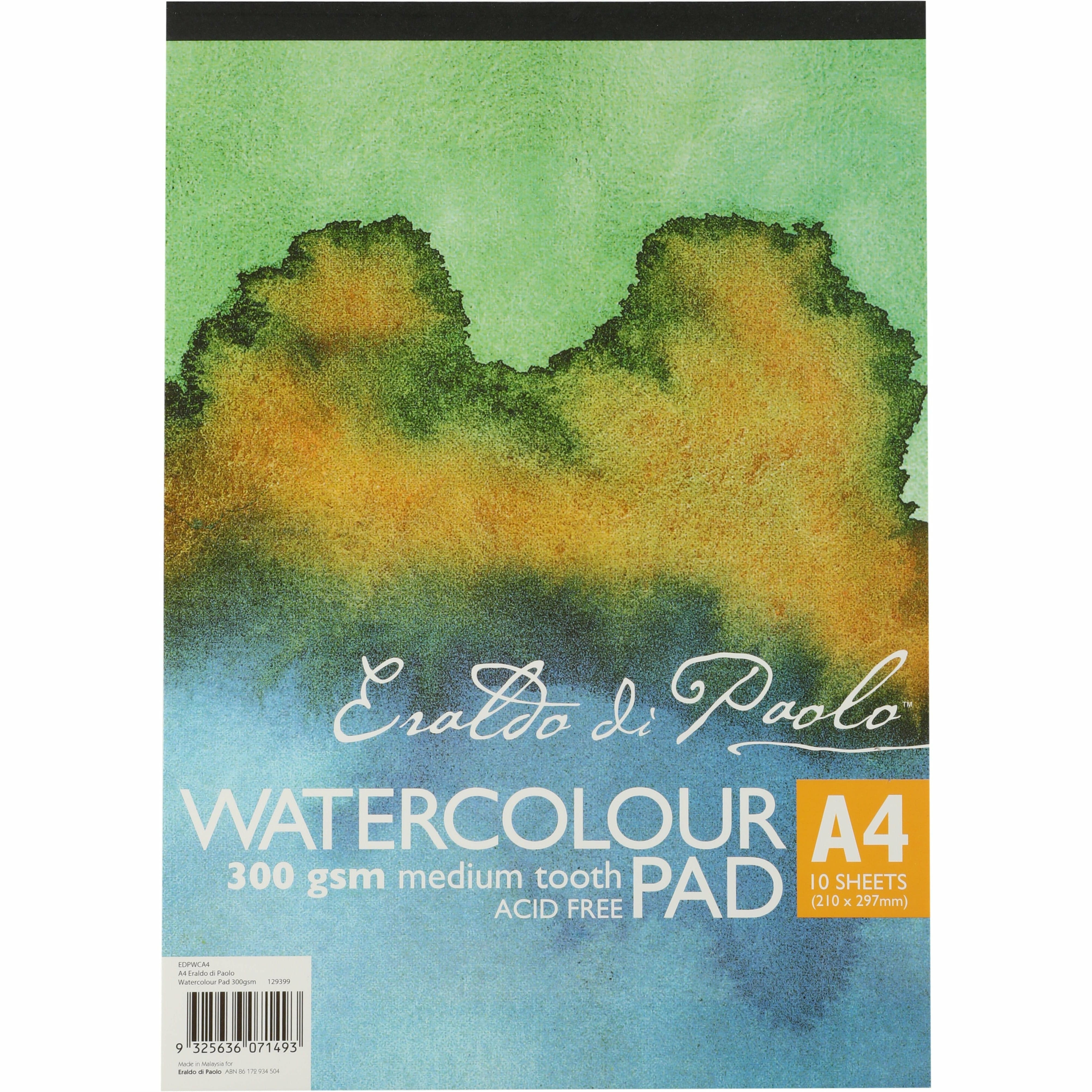 Image of Eraldo di Paolo A4 Watercolour Pad Cold Pressed 300g 10 Sheets