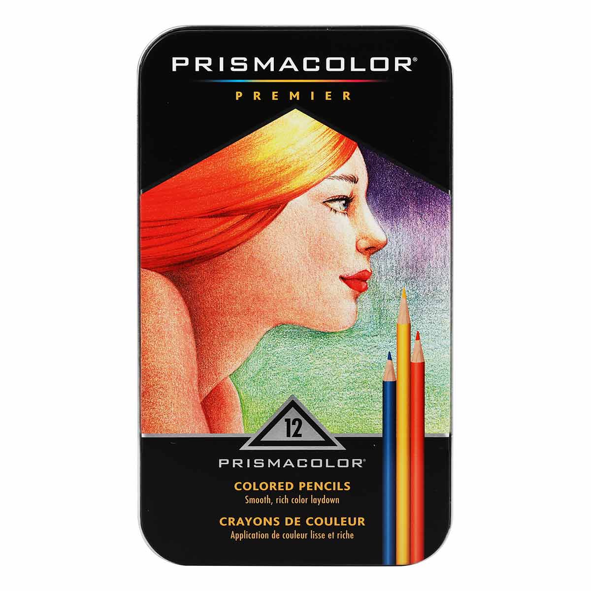 Image of Prismacolor Coloured Pencils Tin 12 Colours