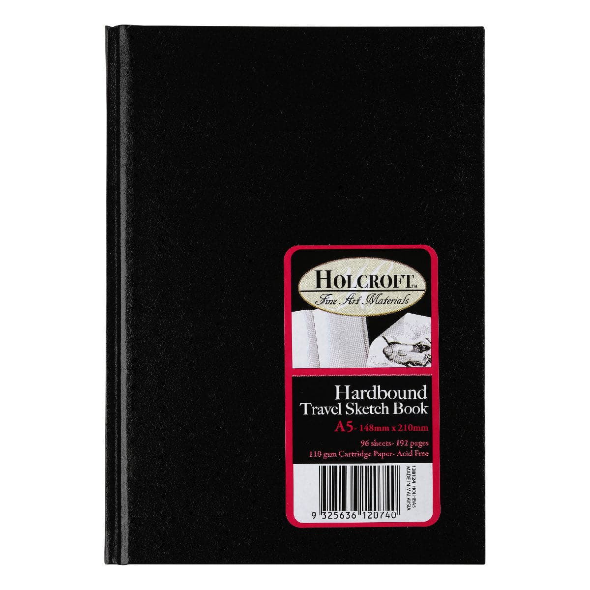 Image of Holcroft A5 Hardbound Travel Sketch Book 110gsm 96 Sheets