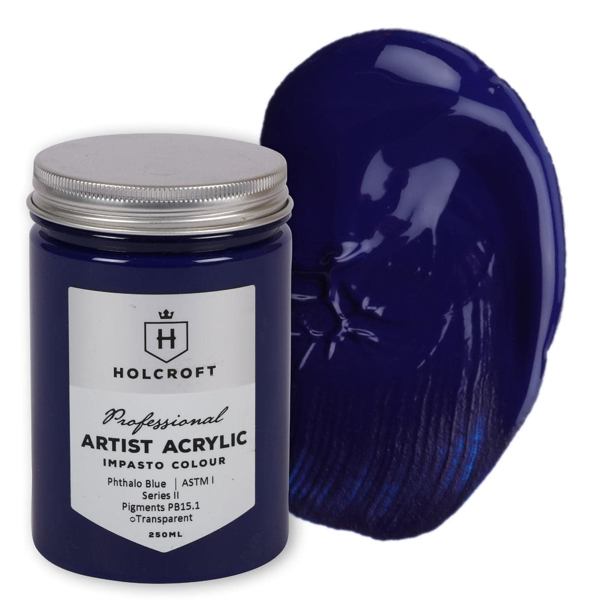 Image of Holcroft Professional Acrylic Impasto Paint Phthalo Blue S2 250ml