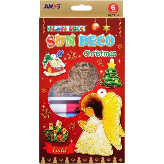 Image of Amos Glass Suncatcher Deco Kit Christmas 6 Colours