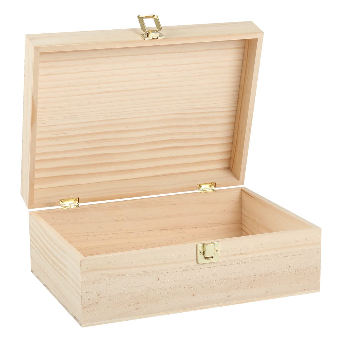 Image of Urban Crafter Rectangular Pine Gift Box with Latch 30 x 22 x 12cm