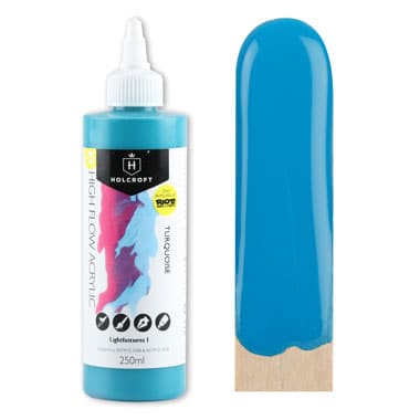 Image of Holcroft High Flow Acrylic Paint Turquoise 250ml