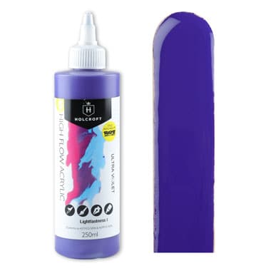 Image of Holcroft High Flow Acrylic Paint Ultra Violet 250ml