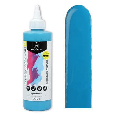 Image of Holcroft High Flow Acrylic Paint Coastal Turquoise 250ml