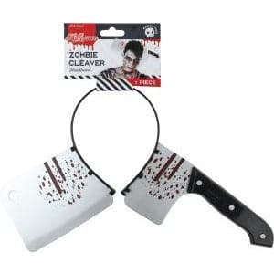 Image of Art Star Halloween Headband with Meat Cleaver