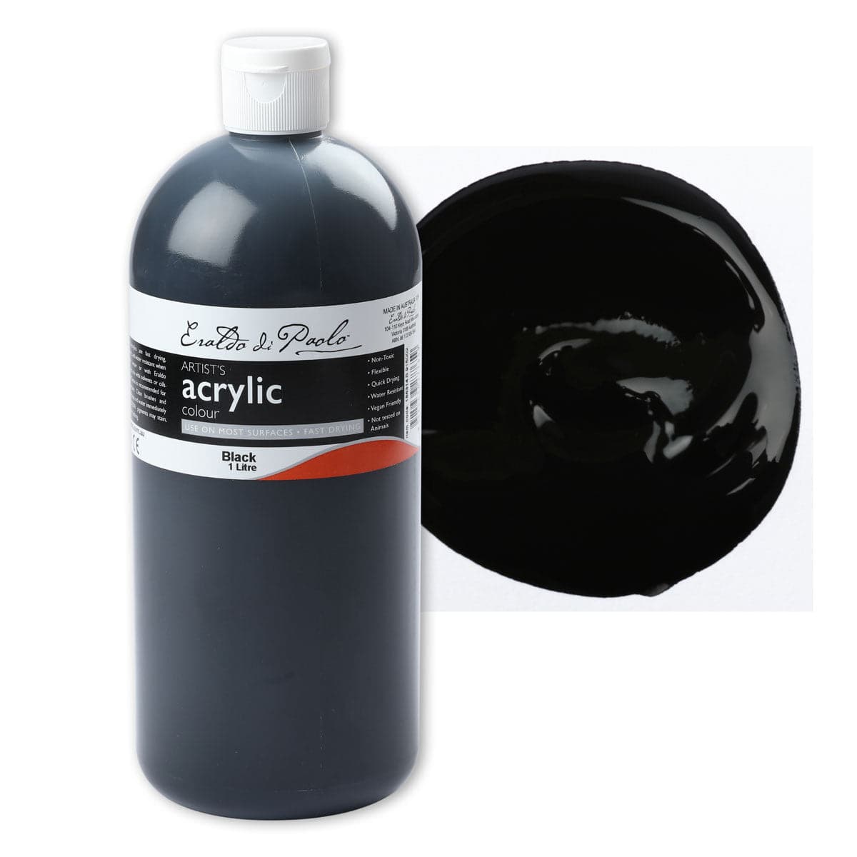 Image of Eraldo Di Paolo Acrylic Paint Black 1L