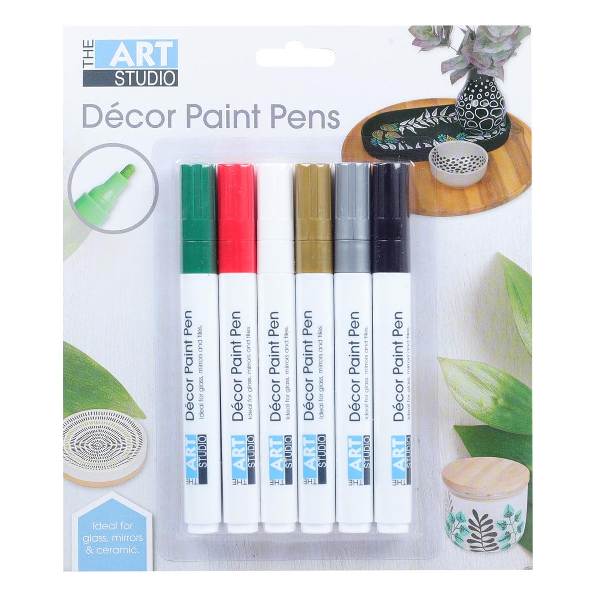 Image of The Art Studio Decor Paint Markers 6 Pen Pack