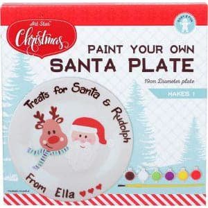 Image of Art Star Christmas Paint Your Own Santa Plate