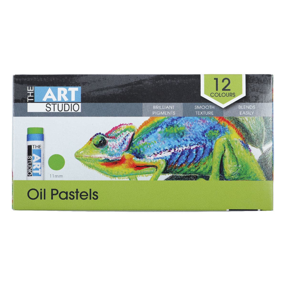 Image of The Art Studio Oil Pastel Assorted Colours 12 Piece Set