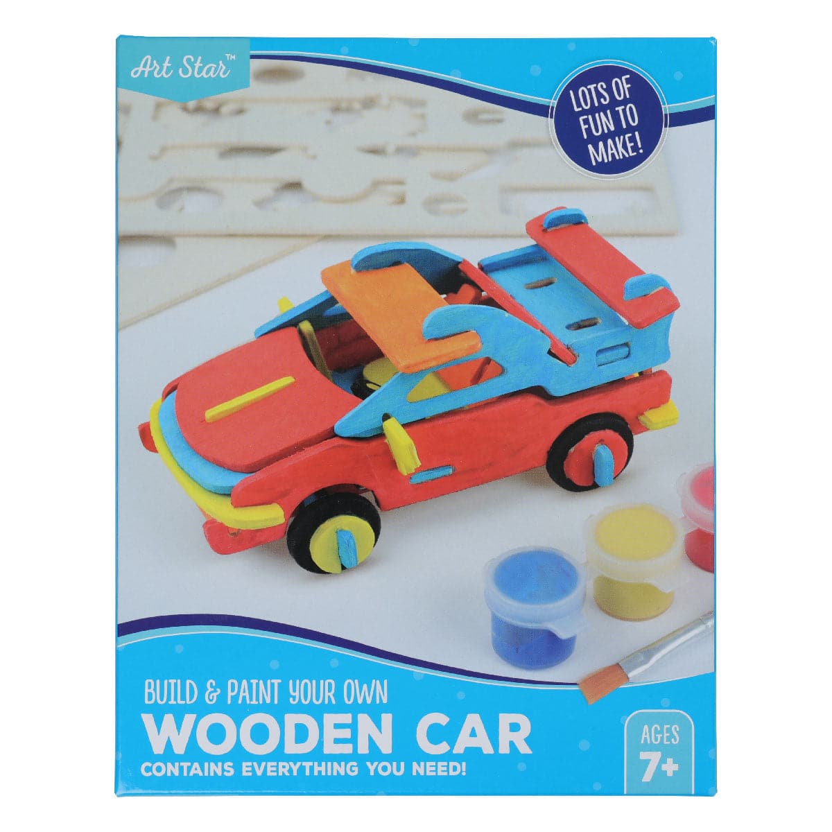 Image of Art Star Build and Paint Wooden Car