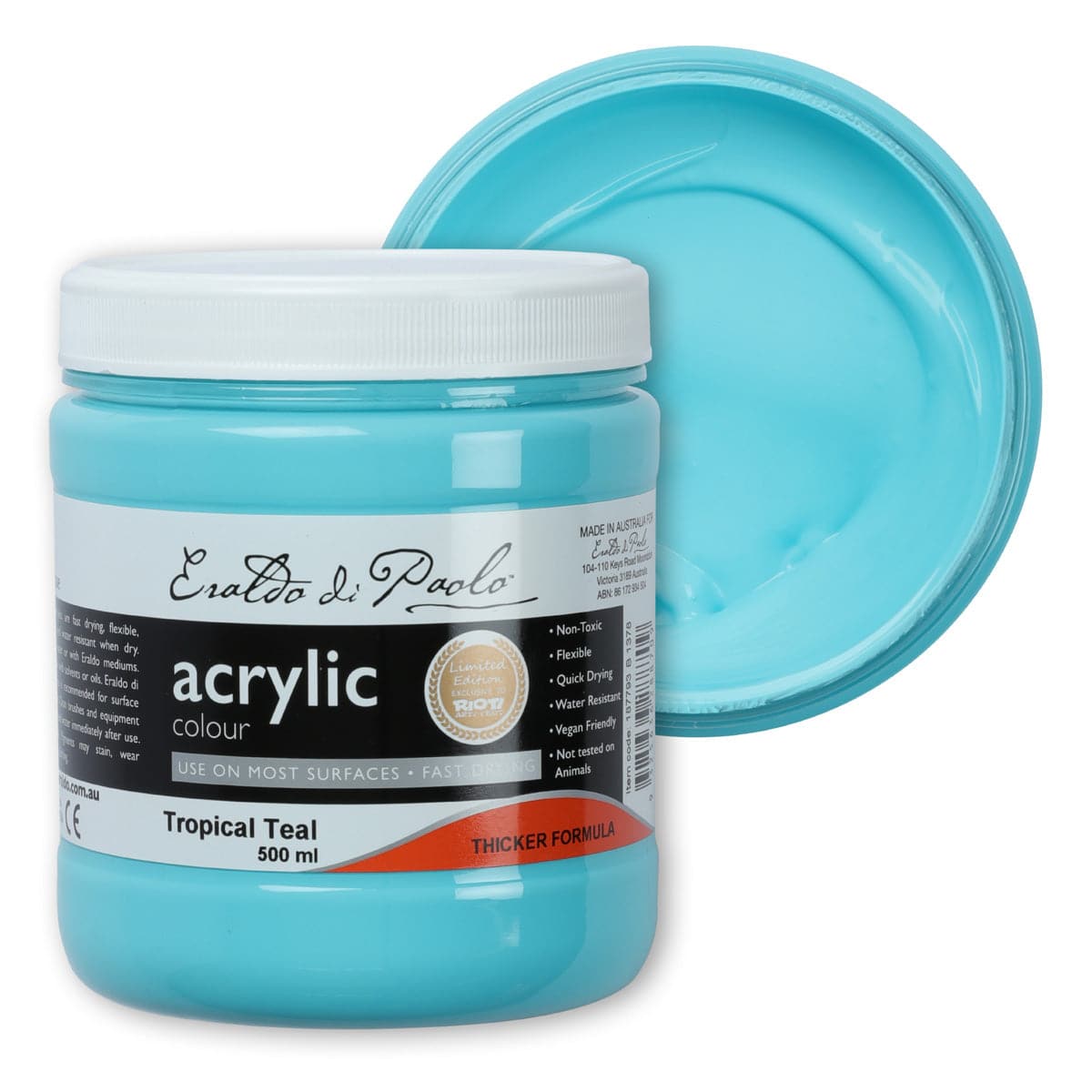 Image of Eraldo Acrylic Paint 500ml Tropical Teal