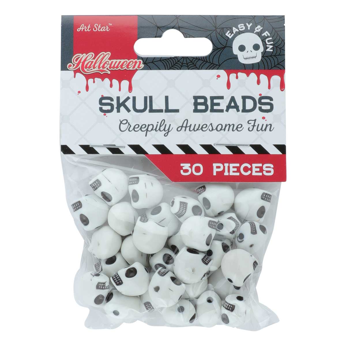 Image of Assorted Skull Beads - 30 pack