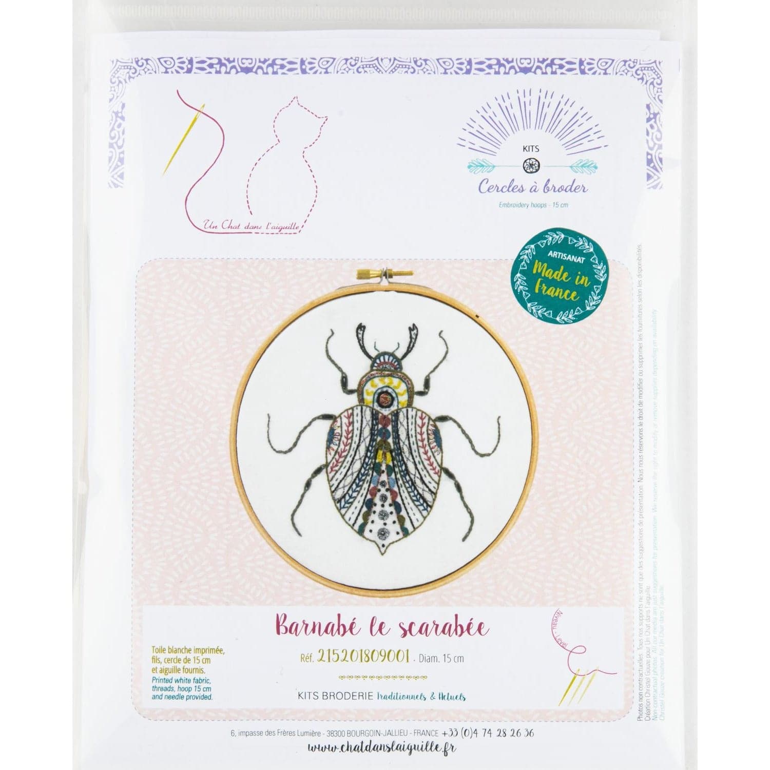 Image of Barnabas The Insect - Embroidery Kit 15cm