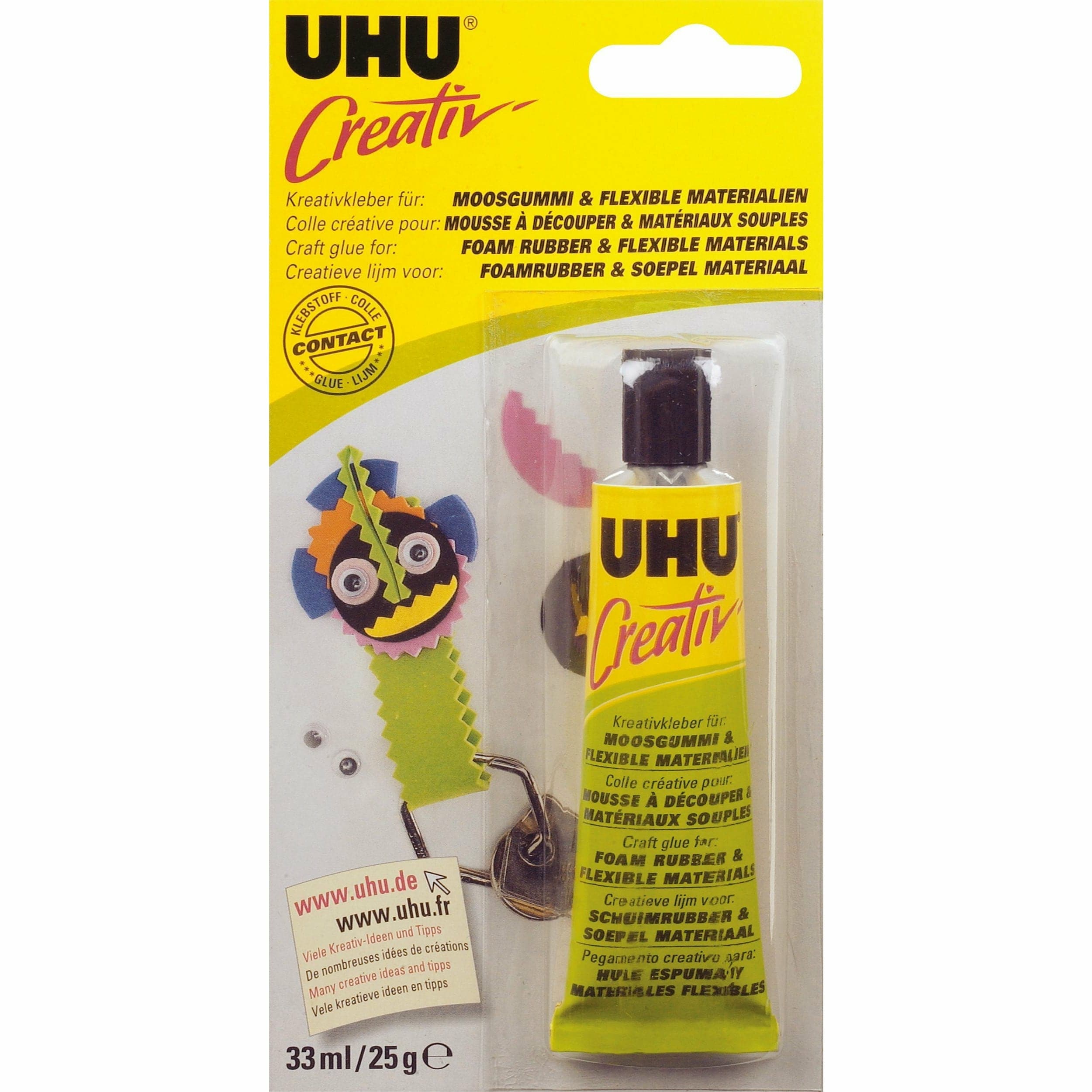 Image of UHU Creativ' Foam Rubber & Flexible Materials 33ml