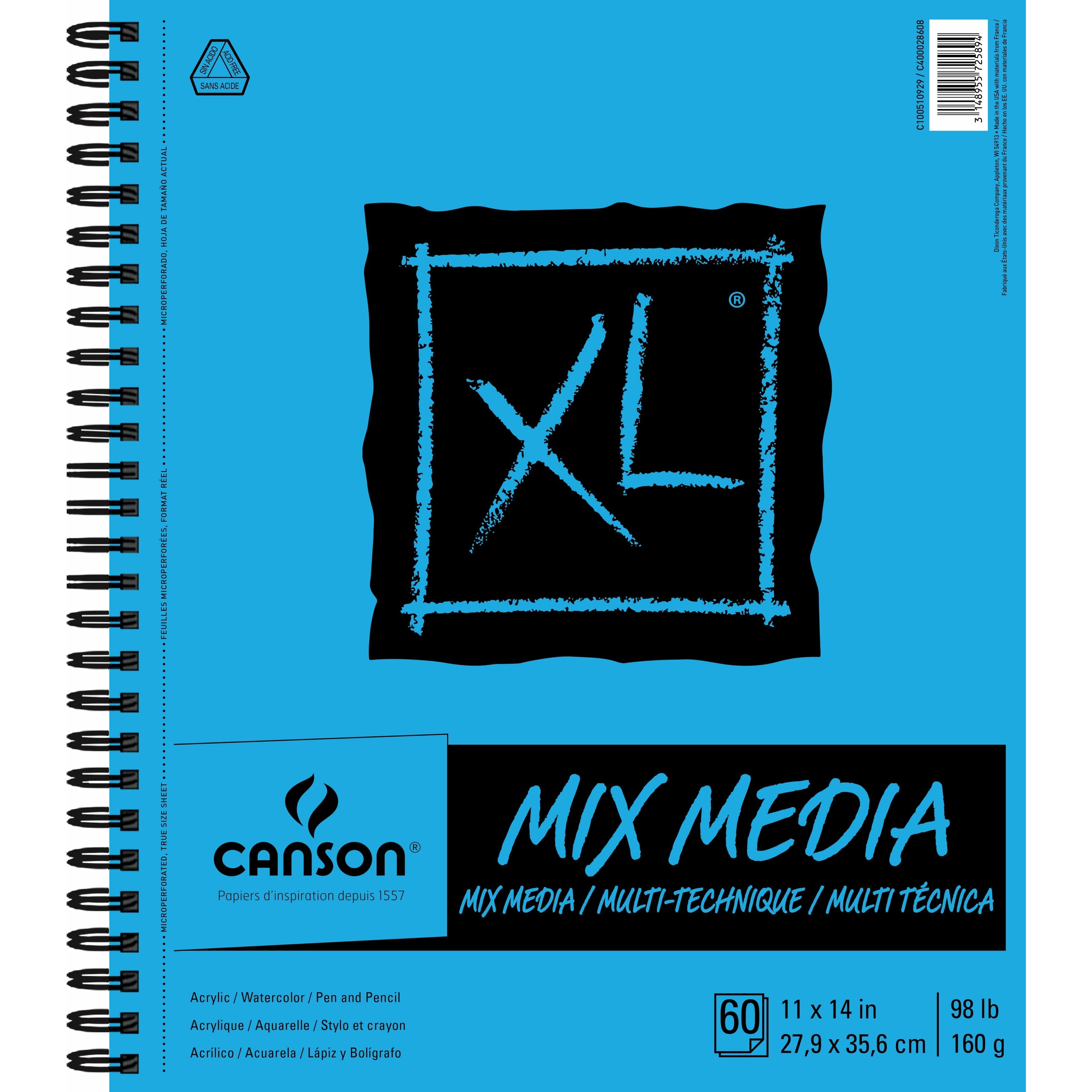 Image of Canson XL Spiral Multi - Media Paper Pad 11