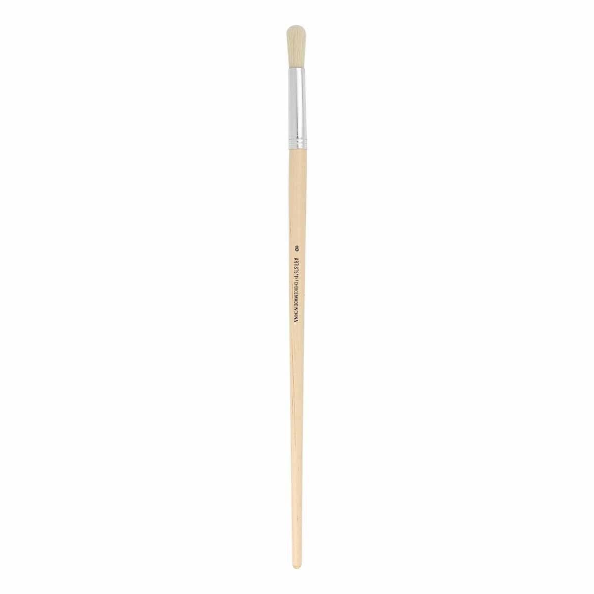 Image of Artist First Choice Artist Bristle Brush Round Size 8