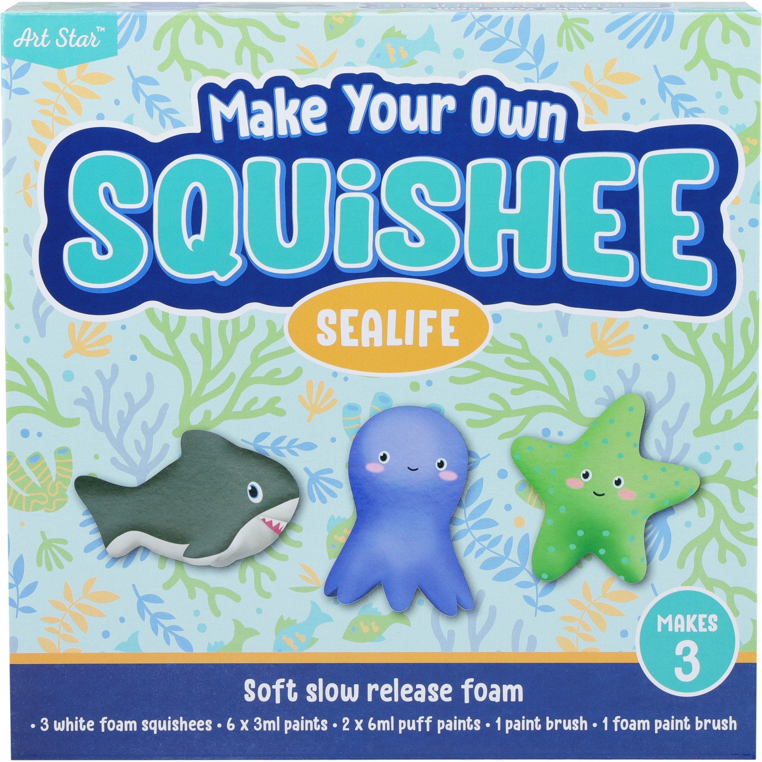 Image of Art Star Make Your Own Squishee Sea Creatures Makes 3