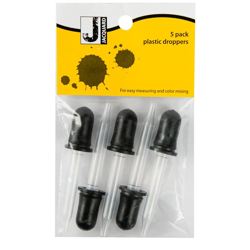 Light Gray Jacquard Plastic Droppers Package Of 5 Painting Accessories