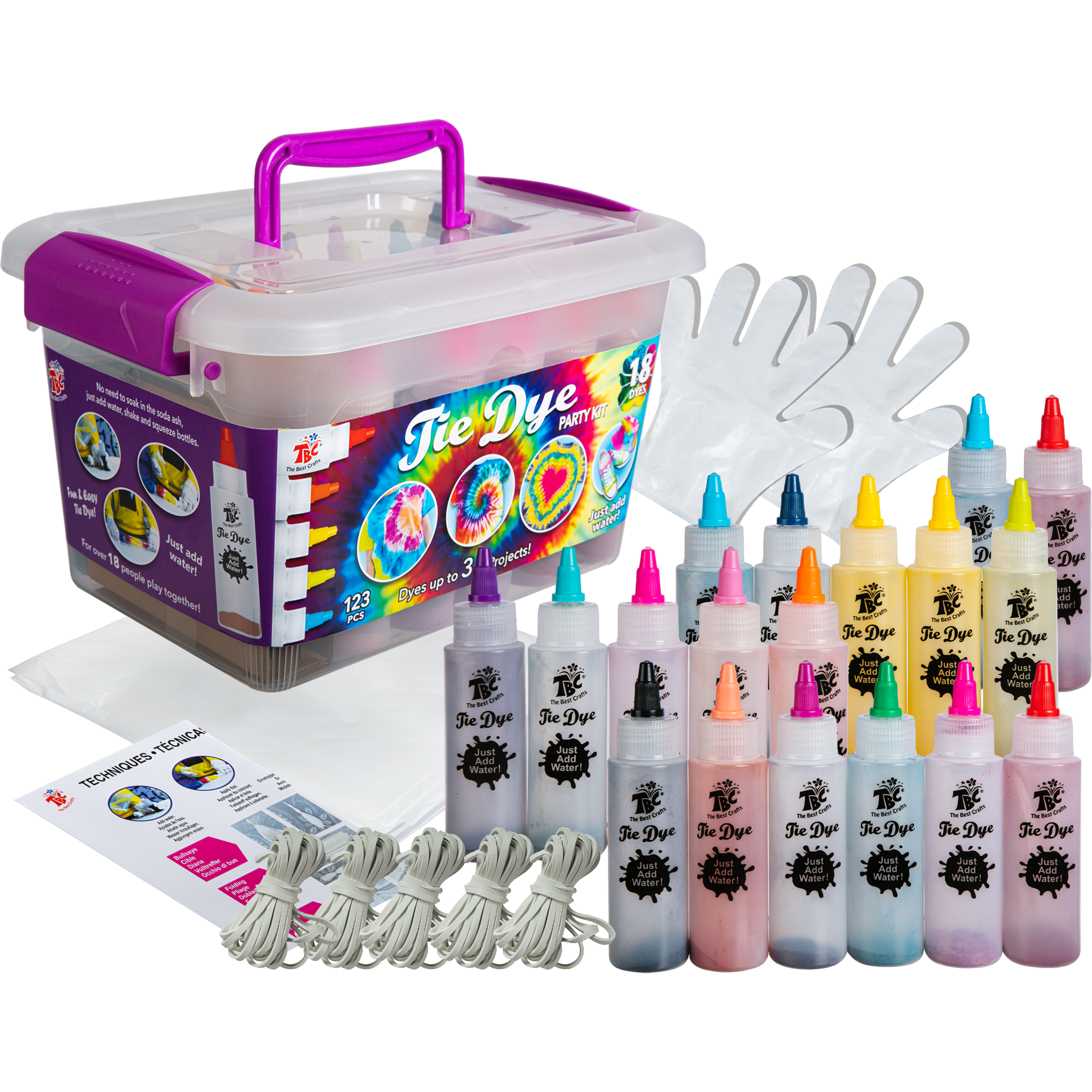 Image of TBC Tie Dye Party Pack (123 Pieces)