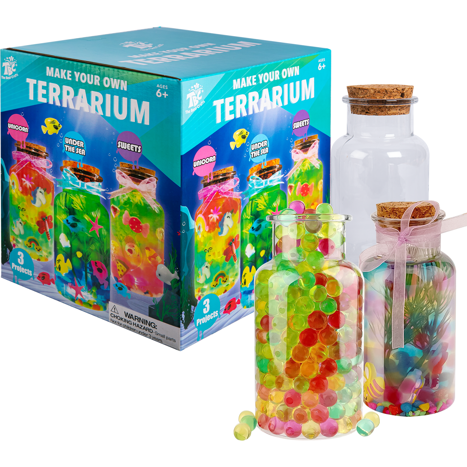 Image of TBC Make Your Own Terrarium 3 in 1 Kit