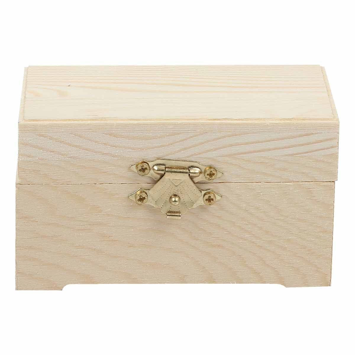 Image of Tim & Tess Rectangle Pine Box with Latch