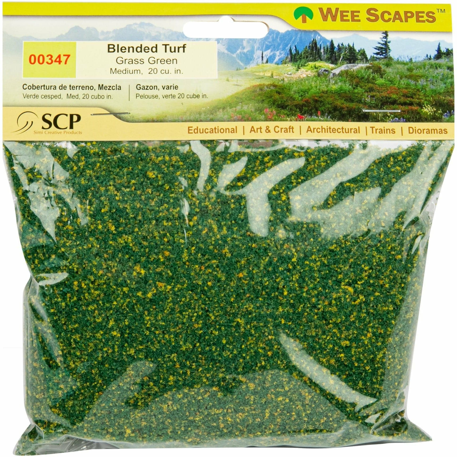 Image of Wee Scapes Turf-Blended Turf, Grass, Medium (Bag of 327cm3)