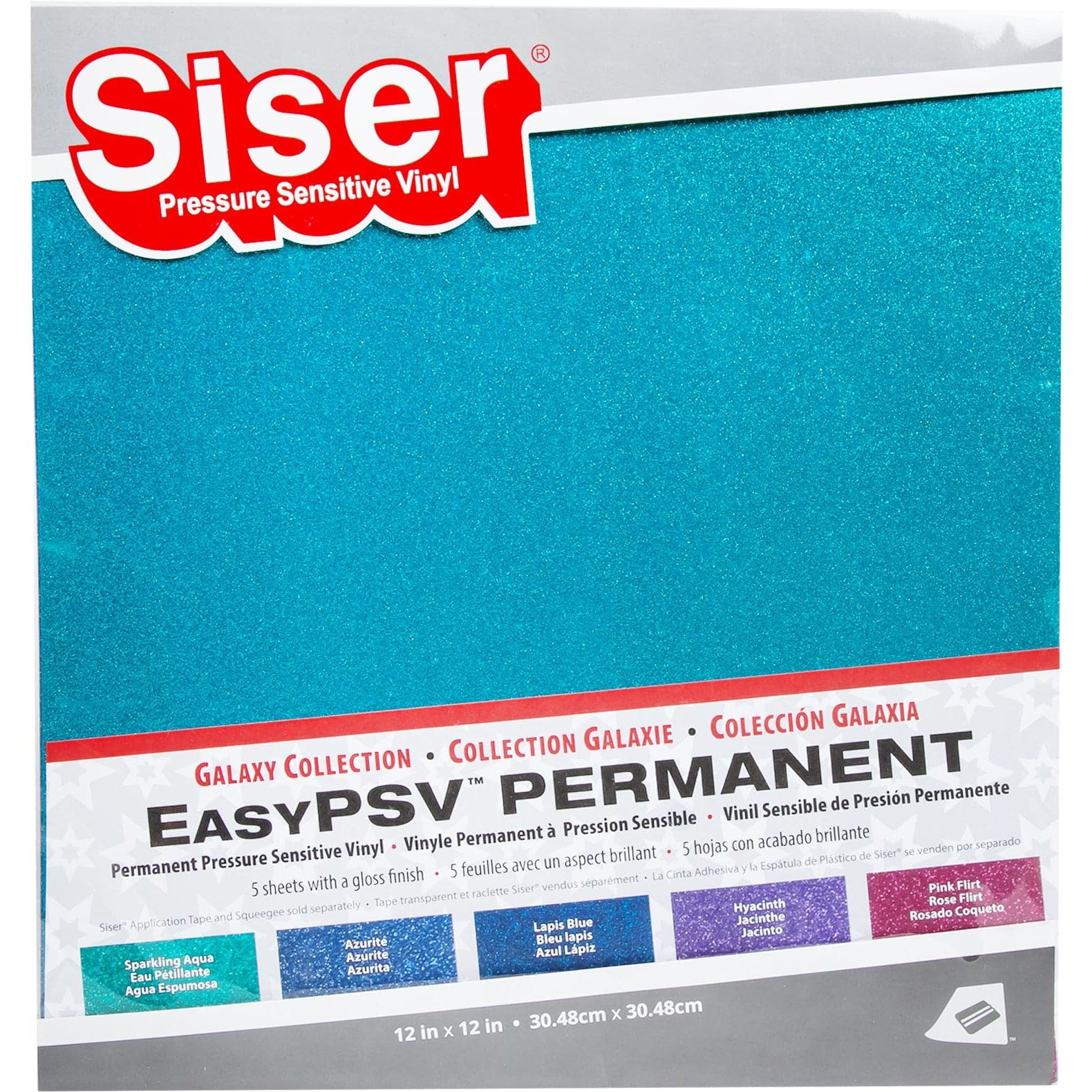 Image of Siser EasyPSV Permanent Vinyl 30x30cm 5 pieces Galaxy