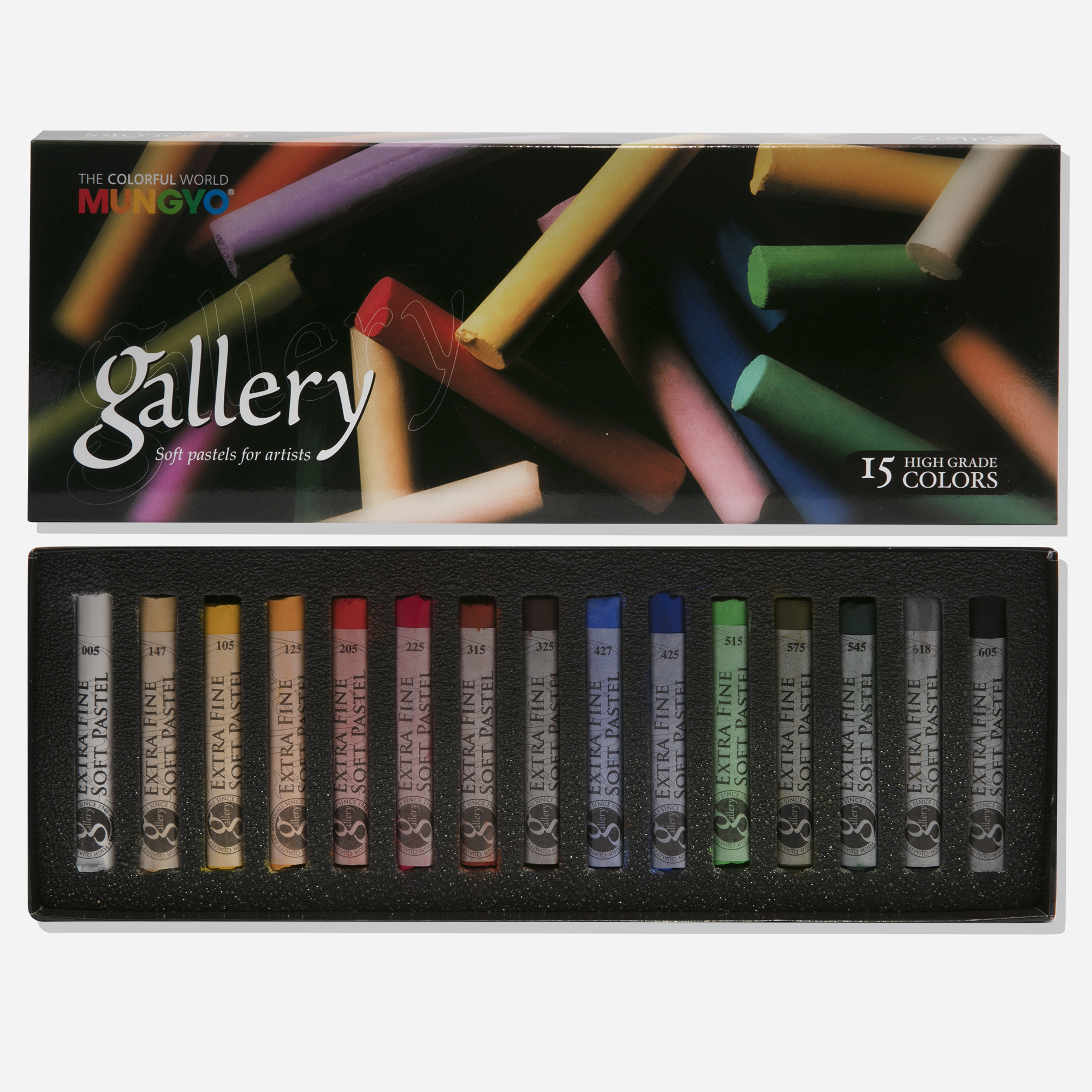 Image of Mungyo Gallery Extra Fine Soft Pastels Set of 15