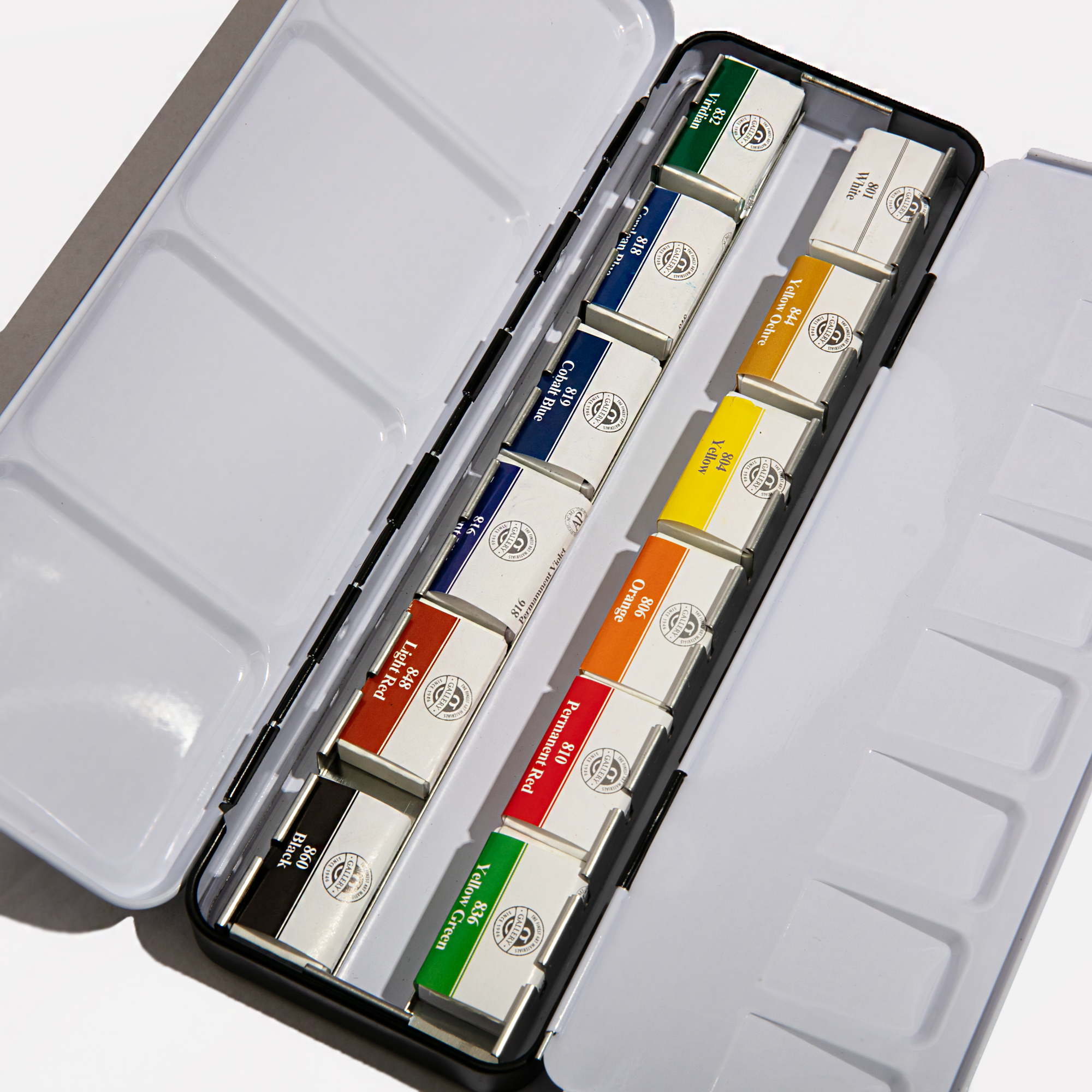 Image of Mungyo Watercolour Pan Set Full Size 12 Colours