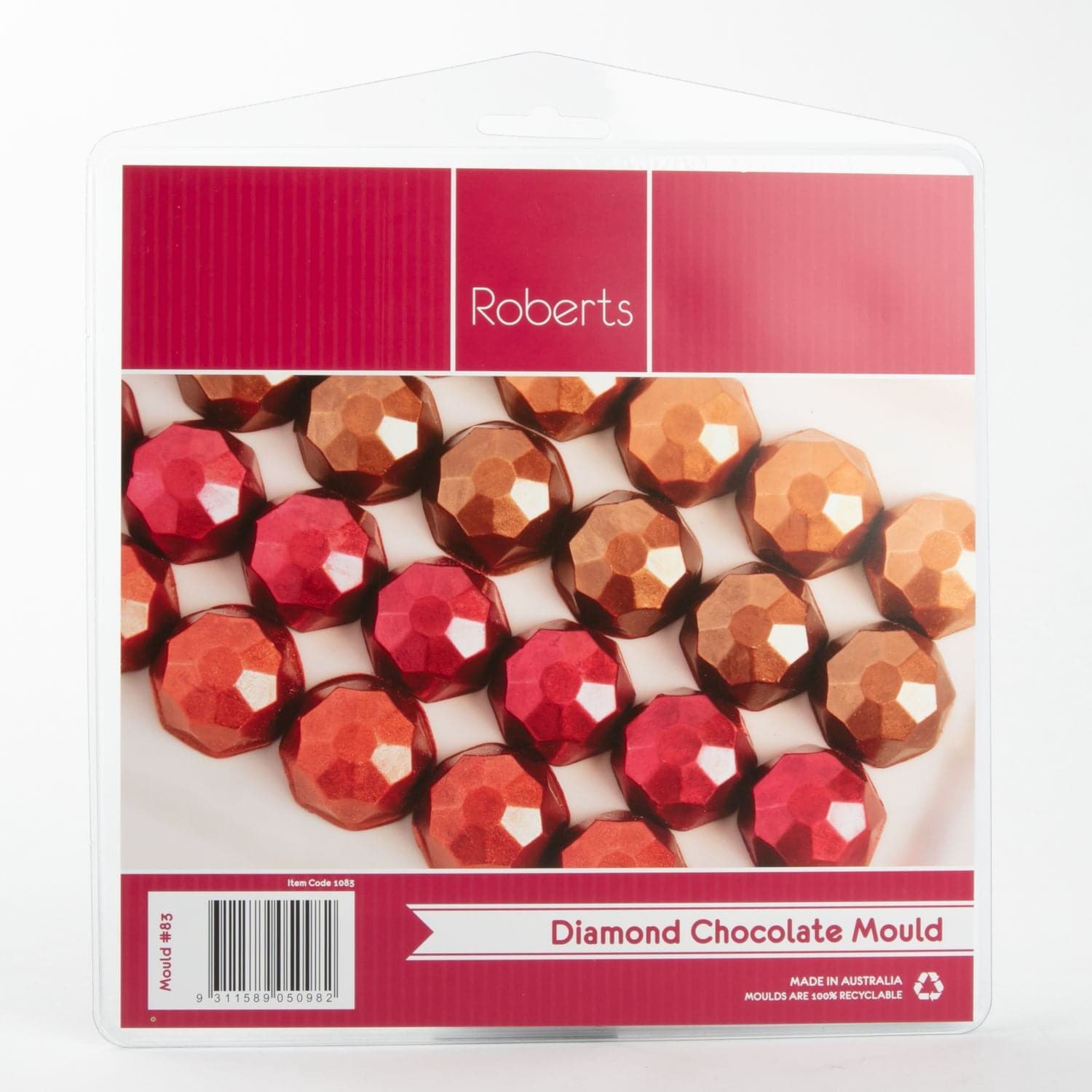 Image of Roberts Chocolate Mould Assorted Diamond Designs