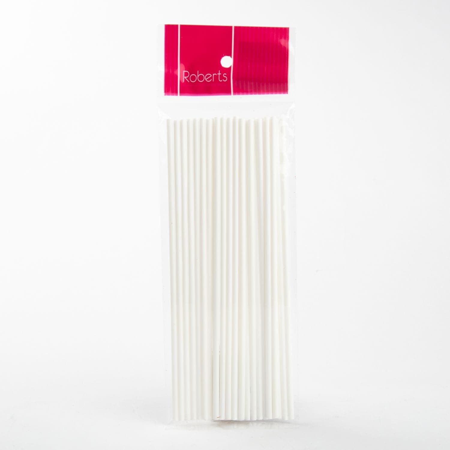 Image of Roberts Lollypop Sticks White 200mm 25pc