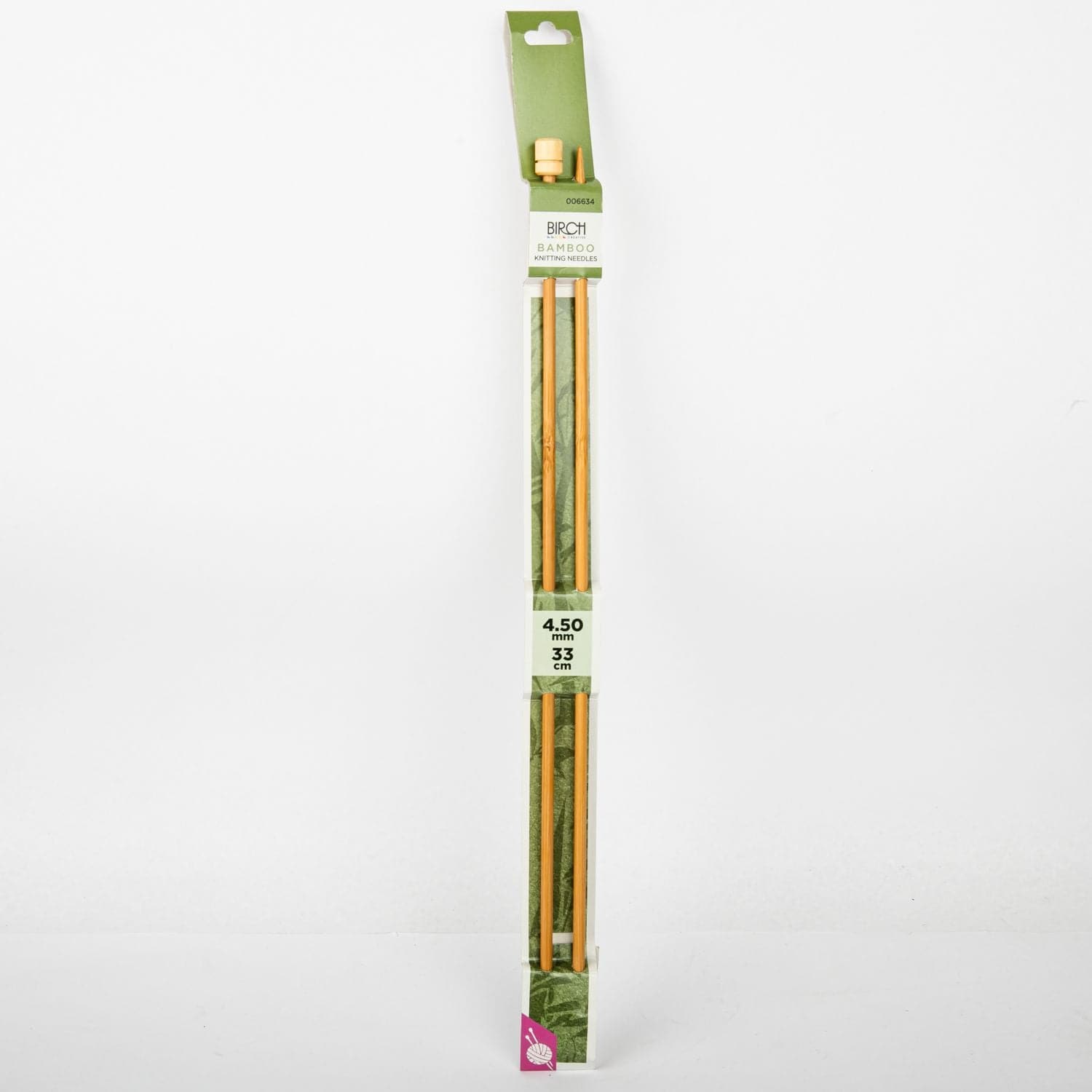 Image of Birch Knitting Needle Bamboo 33cm - 4.50mm