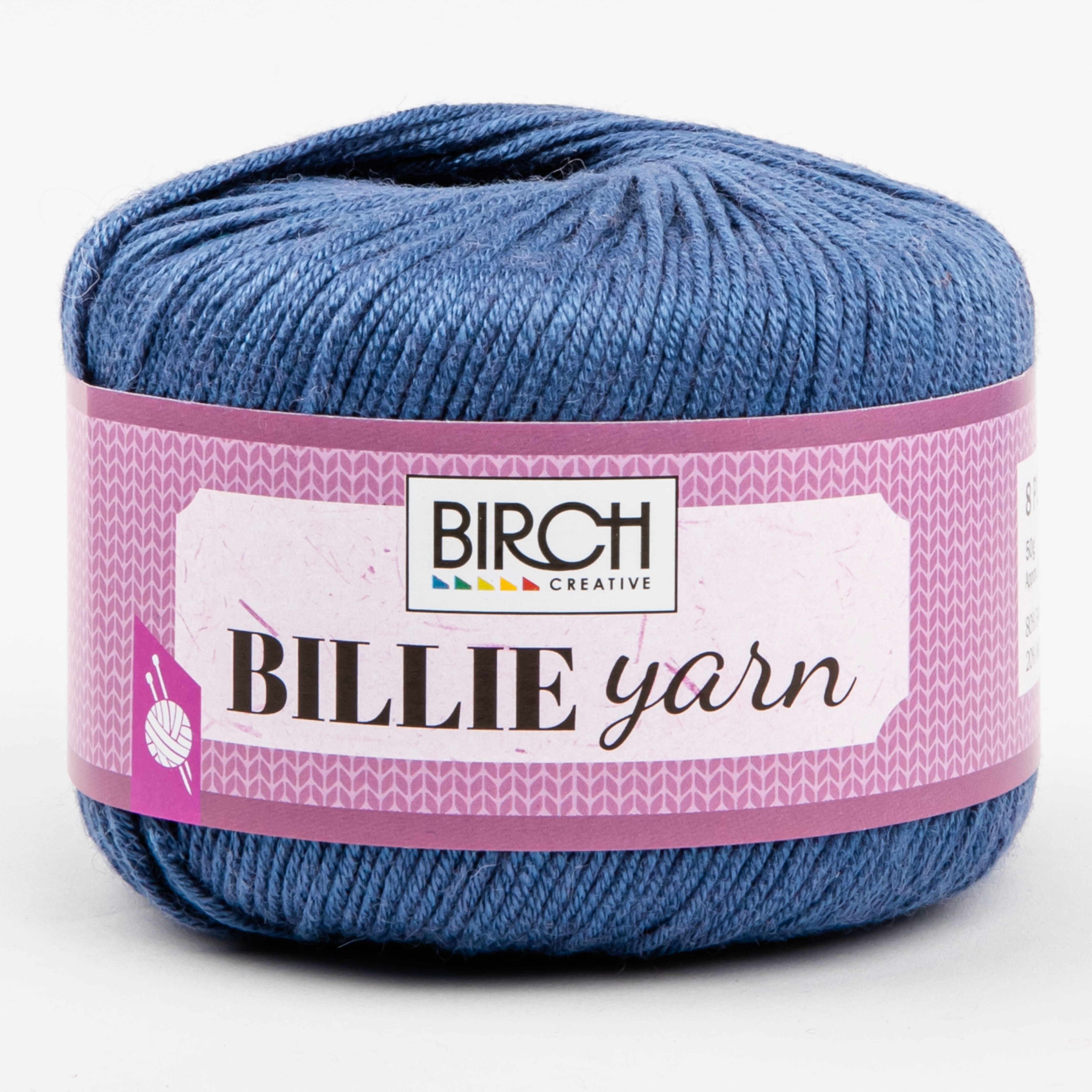 Image of Birch Knitting Yarn Billie 80% Bamboo 20% Wool 50G Apple Ball - Blue Horizon