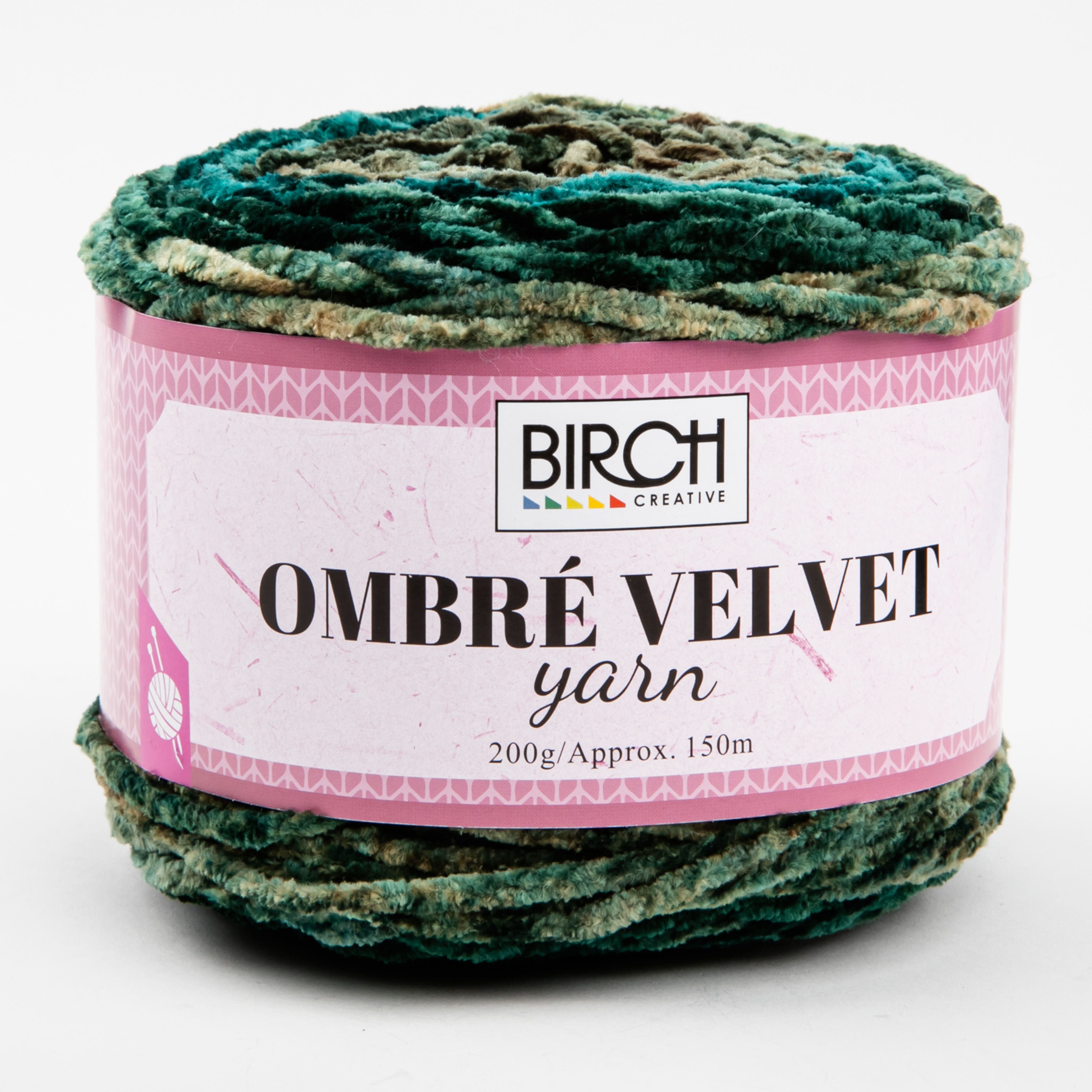 Image of Birch Yarn Ombre Velvet 100% Polyester 200G - 06 Spruce