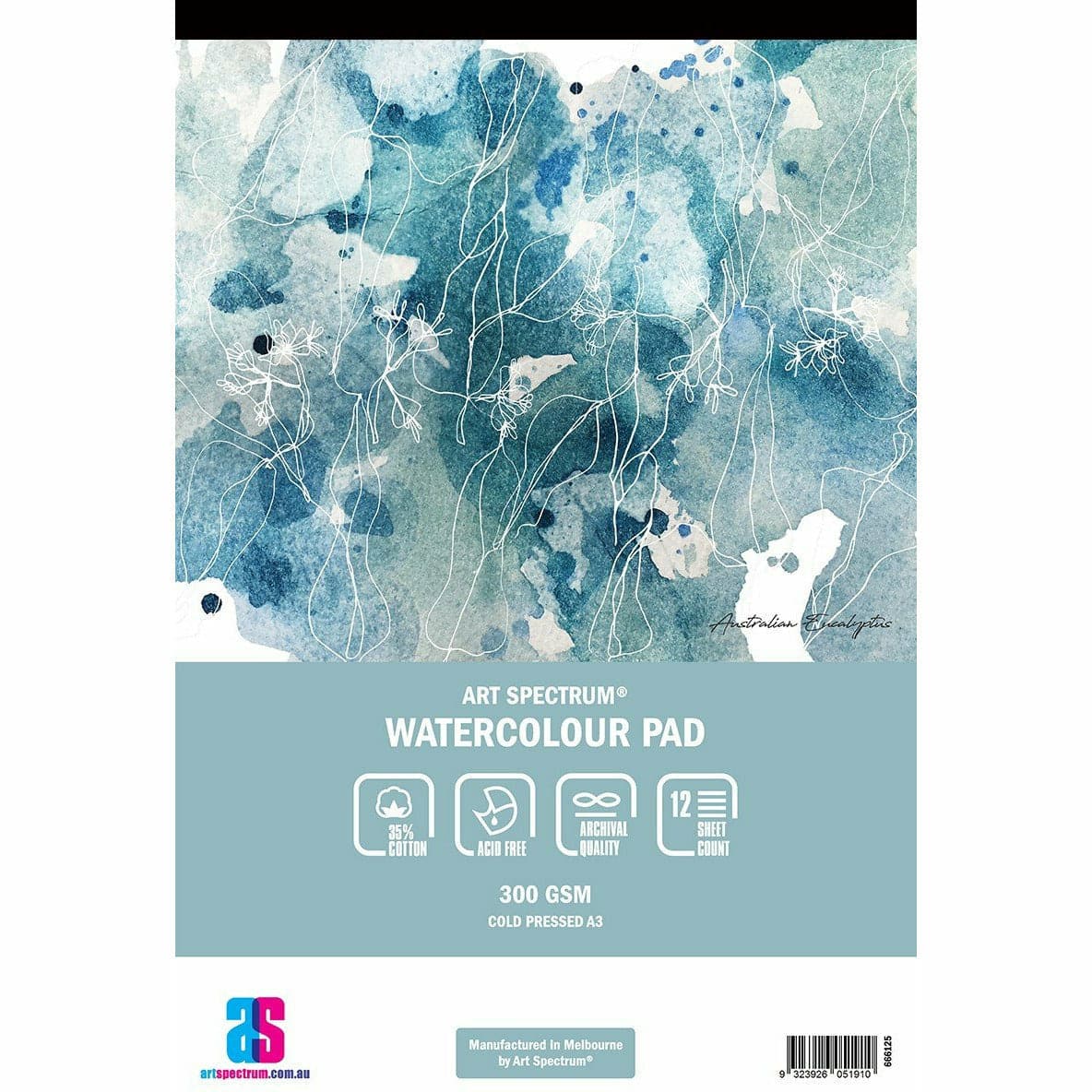 Image of Art Spectrum 35% Cotton Watercolour Pad A3 300GSM - 12 Sheets